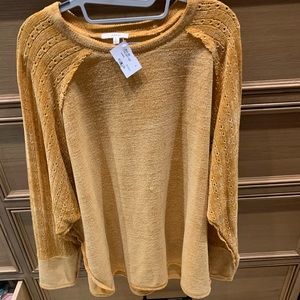 NWT Yellow sweater